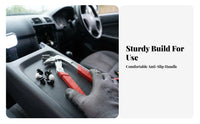 Rubberized Handles Car Trim Clip Plier Curved Jaw Trim Removal Pliers Textured Grip Automotive Fastener Remover Hinged Design for Auto Interior Work