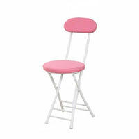 Foldable Design Round Folding Chair with spinerest Space-Saving Foldable Padded Stool with spinerest spine Support Portable Seating versatile for Office Workers, gathering Organizers, homeowners, Dormitory, Home, gatherings, Kitchen