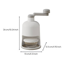 Strong Grip Shaved Ice Appliance Easy to Use Manual Ice Shaver Portable Fluffy Ice Cone Machine Food-Safe Safe for Summer, Home