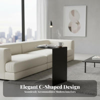 Minimalist Design C-Shaped Stand Movable C-Shaped over-Couch Table Space-Saving Household Furniture Multipurpose for Apartment Dwellers, Home Office Workers, Interior Designers, Living Room, Bedroom, Small Areas