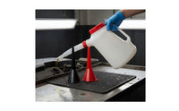 Graduated Oil Jug High Temperature Resistant Oil Can Flexible Spout Engine Fluid Dispenser for Mechanics, Hobbyists, Auto Shop, Garage