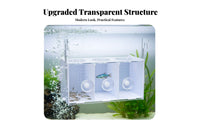 Acrylic Aquatic Hatchery Box High Clearness Aquatic Fry Separation Box Guppy Breeder Fish Enclosure Easy Feeding Port