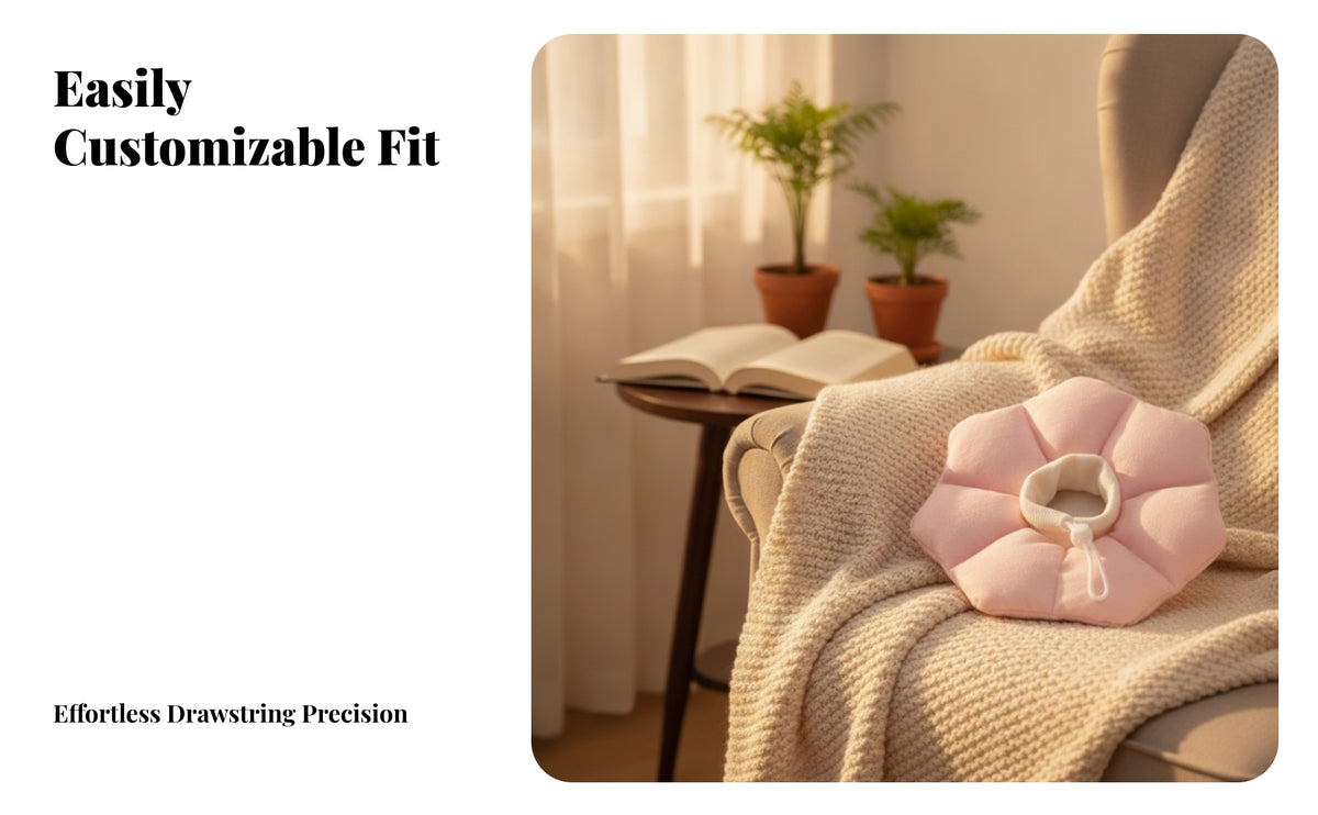Preventive Flower Recovery | Soft Ribbed Neck Opening, neck protector, for Everyday Wear
