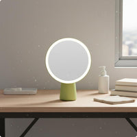 3 Level Dimming LED Makeup Mirror USB Rechargeable Touch Control Makeup Mirror Soft Light Eye Protection for Women, Girls, Dorm Room, Dressing Table, Desktop