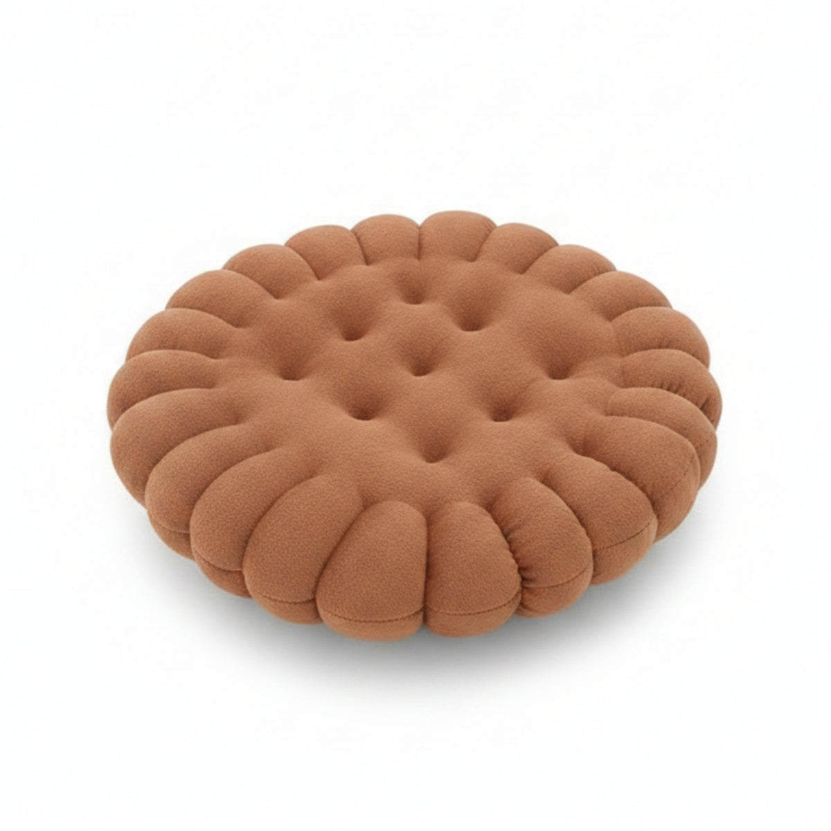 Round Biscuit Cushion Padded Cookie Chair Pad Cute Shape