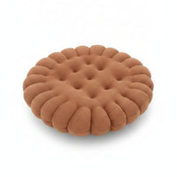 Round Biscuit Cushion Padded Cookie Chair Pad Cute Shape