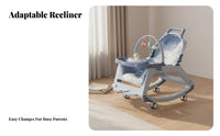 Versatile Infant Lounger Adjustable Recline Versatile Young Child Seat Quiet Rocking Baby Lounger for Newborns, Infants, Rest Time, Resttime