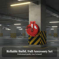 National Standard Compliant Fire Hose Reel 3C Certified Wall Mounted Fire Hose Reel All Copper Nozzle Thickened Steel Plate Base for Property Managers, Business Owners, Building Administrators, Commercial Buildings, Factories, Warehouses, Schools
