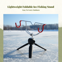 Foldable adjustable fishing rod holder