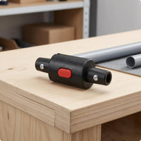 Red Release Button Tricycle Seat Lock Clamp-Style Stroller Seat Lock Silver Screws Locking Connector Molded