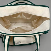 Large Capacity Tennis Bag Multi-Purpose Badminton Racket Bag Portable Canvas Tennis Tote Hand Carry for Travel