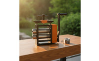 Adjustable Jewelry Rolling Mill with Crank Handle Compact Rolling Mill with Crank Handle Long-Lasting Tool Rust-Resistant for Jewelers