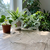 Indoor Plants Garden Trellis for Outdoor Plants, Transparent Monstera Support Plant Stakes, Solid Outline Indoor Plant Support, Reusable 1-Pack