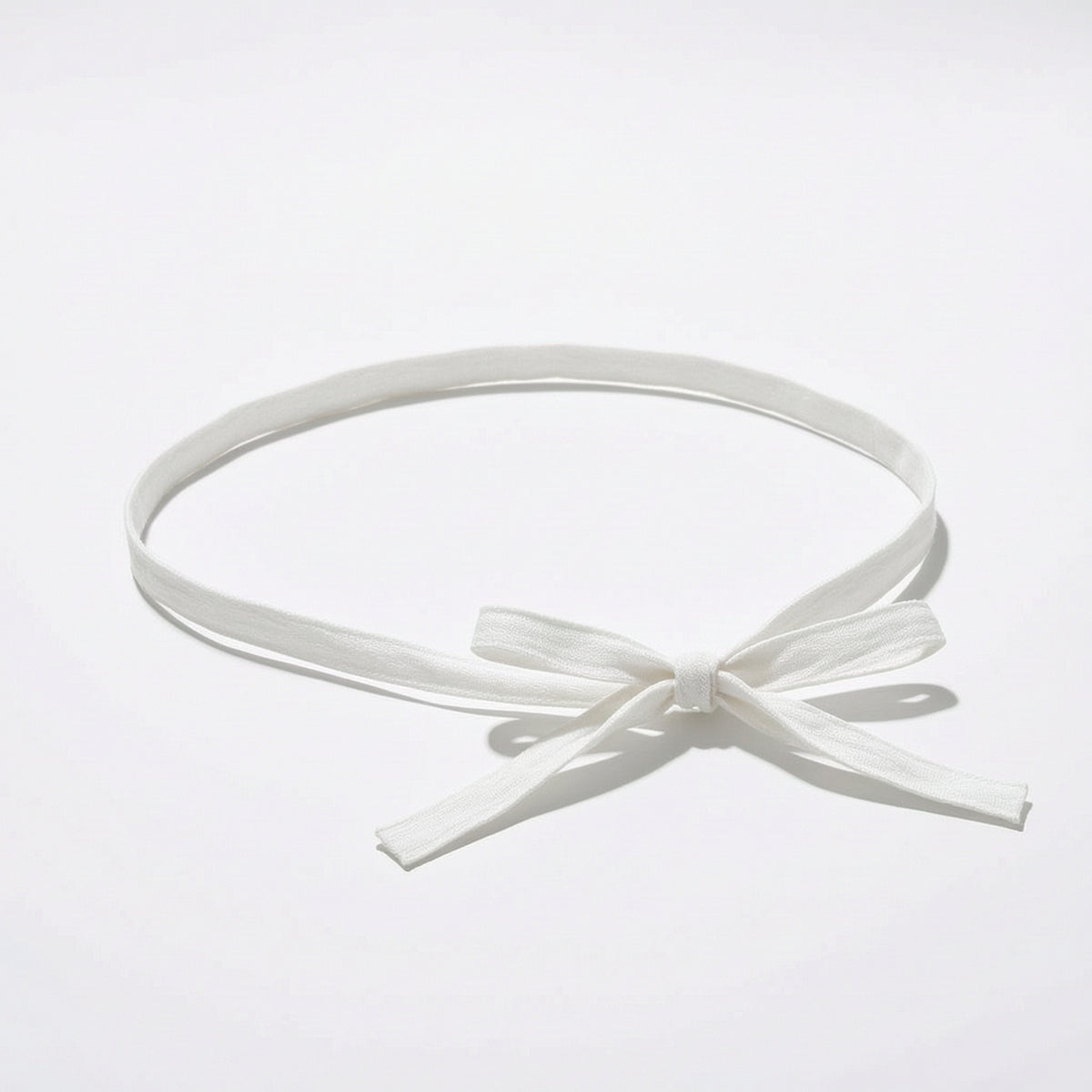 Soft Cotton Tie Belt Slim Narrow Waist Belt Skinny Waist Strap Lightweight for Women, Dresses, Casual Wear