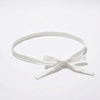 Soft Cotton Tie Belt Slim Narrow Waist Belt Skinny Waist Strap Lightweight for Women, Dresses, Casual Wear