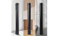 Portable Art Tube with Shoulder Strap Adjustable Poster Tube with Strap Plastic Round for Artists, Students, Architects, Travel, School