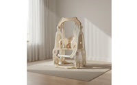 Easy Assembly Indoor Baby Swing Stable Design Plastic Toddler Swing Chair Gently Contoured Rounded Edges Kids' Play Equipment Non-Slip Base for Playroom