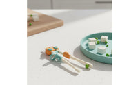 Non-Slip Tips Kids Training Chopsticks Set Ergonomic Grip Adjustable Training Chopsticks Easy to Hold Toddler Self-Feeding Set Durable for Toddlers, Beginners