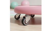 6-Wheel Fitness Wheel Plate Quiet Wheels Sliding Disc Anti-Slip Surface Abdominal Training Disc for Women, Beginners, Home Gym, Living Room