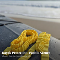 Kayak Paddle Leash Anti-Loss Boat Paddle Safety Rope Elastic Oar Tether Sturdy Bungee Tool Lanyard Sturdy Duty