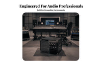 SturdyDuty Rackmount Cabinet impact-resistantproof Portable Audio Equipment Rack Stackable on tour Case Reinforced Corners for Sound Technicians, Home Studio Owners, Musicians, KTV Room, on-stage Performance, Touring, Music performance space