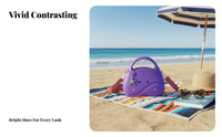 Long-Lasting EVA Holey Bag Easy to Clean Waterproof Beach Tote Sand-Proof for Girls, Poolside, Travel