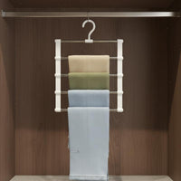 Multi-Layer Pants Hanger Stainless Steel Closet Organizer Easy to Use Household Storage for Wardrobe