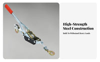 Multi-Functional Ratchet Power Puller Heavy Duty Come Along Tool Labor-Saving for Electricians, Construction Workers, Farm, Workshop, Garage