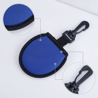 Golf Ball Pouch Soft-Lined Golf Ball Holder Belt Pouch with Clip Portable Easy to Clean for Golfers