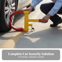 Visual Deterrent Anti-Theft Tire Lock Easy to Use Wheel Clamp Lock Weather Resistant for Parking Enforcement, Driveway, Long-Term Storage