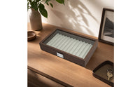 Pen Display Box 12-Slot Pen Storage Box Transparent for Desktop