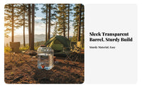 Portable Water Tank with Spigot Food-Grade Material Portable Water Tank Leakproof Outdoor Equipment for Campers, Drivers, Home, Car Travel, Road Trips