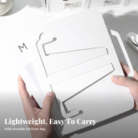 Portable Foldable Bookrest with sheet holders Multi-Functional Adjustable perusing Rest Eron the movenomic Book Stand Handshandshands-off for Professionals, Musicians, Study Room, Home Office, Bedroom, Library
