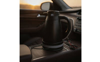 12v/24v Car Electric Kettle Portable Travel Kettle with Digital Display Compact Vehicle Water Heater Overheat Protection for Commuters