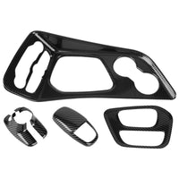 5 Pieces Center Console Panel Trim Sporty Gear Shifts Panel Cover Decorative for Car Enthusiasts