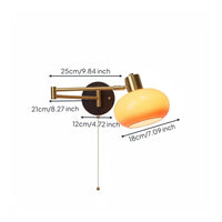 Adjustable Bedside Wall Lamp Space-Saving Adjustable Wall Sconce