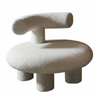 Snug Feel plush Single-Person Sofa velvety texture Lounge Chair Space Saving Indoor Seating Lightweight for Children, Apartment Dwellers, Bedroom, Boutique, perusing alcove, Living Room