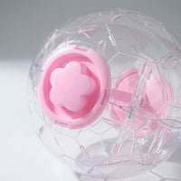 Portable Hamster Ball, 5.7 Inch Clear Hamster Exercise Ball for Dwarf Hamsters, Transparent Design with Snap-fit Assembly and Rope