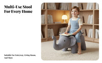 Multi-Purpose creatureShaped Ottoman Sturdy Frame Creature Character Ottoman Soft and Comfortable children's Furniture Long-Lasting Construction for Toddlers, Adults, Parents, Entryway, Living Room, Playroom, Nursery