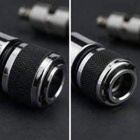 Air Tool Coupler with Locking Screw Push-Fit Self-Lock Quick Connector Pneumatic Quick Coupler Knurled Self-Locking Connector