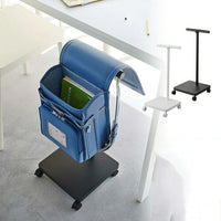 Mobile Backpack Rack, Simple Floor-Standing Storage Shelf with Wheels
