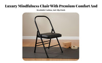 Multi-Functional Iyengar Mind-Body Exercise Chair Stable and Long-Lasting Iyengar Auxiliary Chair Portable Mind-Body Exercise Auxiliary Stool Ergonomic Design for Beginners, Seniors, Home Gym