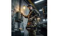 Long-Lasting Tool Pouch with Hanging Buckle Multi-Pocket Waist Tool Pouch Wear-Resistant Ergonomic for Construction Sites