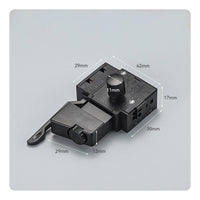 Easy Installation Electric Drill Variable Speed Switch Anti-Slip Knob Hand Drill Forward Counter-Rotation Switch for Replacement, Repair