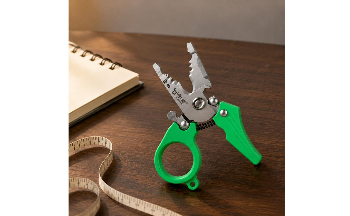 Aluminum Alloy Lockable Mini Wire Stripper Pliers for Electricians and DIYers