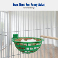 Circular Bird Shelter for Parrot, Finch, Ventilated, Easy to Clean, Small Animals