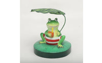 Buoyant Frog Ornament Decorative Buoyant Base with Frog Painted for Gardeners, Balcony