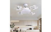 Ceiling Fan Light with Wireless Control Screw Base Fixture Low-Noise for Bedroom