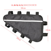 TRRE Bicycle Triangle Battery Bag for Mountain Bike Conversion, Reflective Polyester, 39x36x22 cm