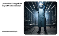 Bovine Leather Welder's Apron Anti-Scald Joining Apron Spatter-Resistant for Metalworkers, Blacksmiths, Workshop, Garage